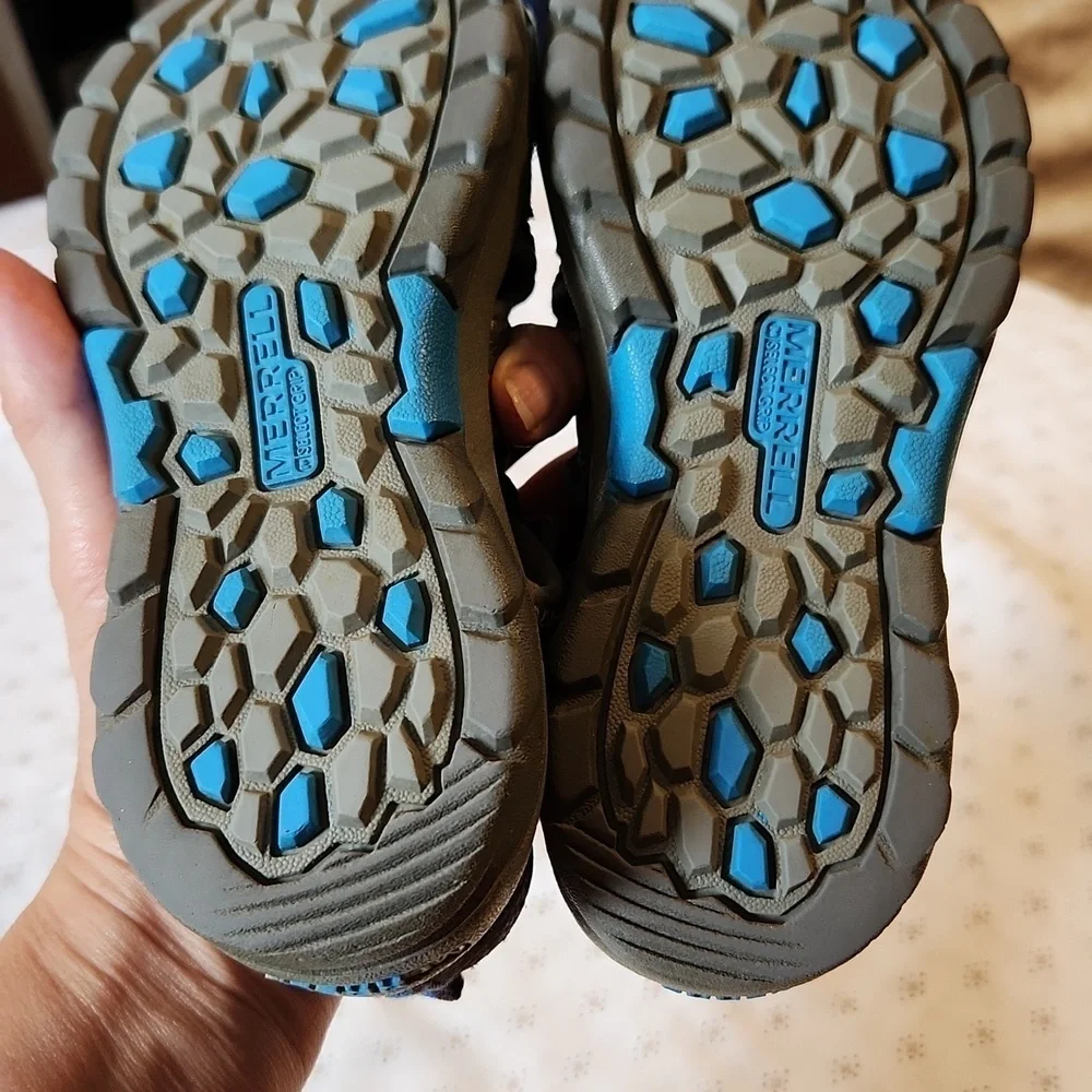 Merrell Hydro leather upper water hiking sandals sz 13 boys